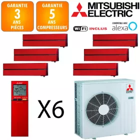 Mitsubishi Sextuple-split MXZ-6F120VF + 6 X MSZ-LN18VGR
