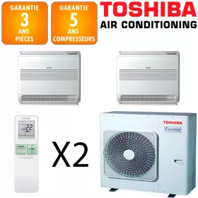 Toshiba Bi-split Console RAS-3M26G3AVG-E + RAS-B10J2FVG-E + RAS-B18J2FVG-E
