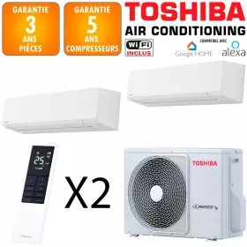 Toshiba Bi-split Shorai RAS-2M14G3AVG-E + RAS-B07G3KVSG-E + RAS-B10G3KVSG-E