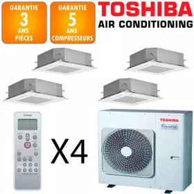 Toshiba Quadri-split Cassette RAS-5M34G3AVG-E + 4 X RAS-M10U2MUVG-E