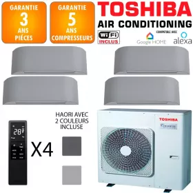 Toshiba Quadri-split Haori RAS-5M34G3AVG-E + 4 X RAS-B10N4KVRG-E
