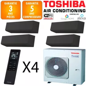Toshiba Quadri-split Shorai RAS-5M34G3AVG-E + 3 X RAS-B10G3KVSGB-E + RAS-B16G3KVSGB-E