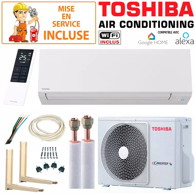 Pack Confort Climatisation Toshiba SHORAI 10 + RAS-10J2AVSG-E