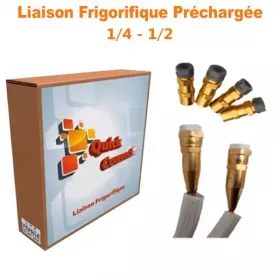 Liaison Frigorifique Préchargée 1/4-1/2 Quick Connect Plus Pack4
