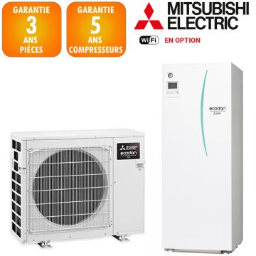 Pompe à chaleur mitsubishi ecodan 4 kw  Eco inverter hydrobox 200 litres  R32