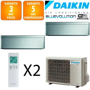 Daikin Bi-split Stylish 2MXM40A + 2 X CTXA15BS