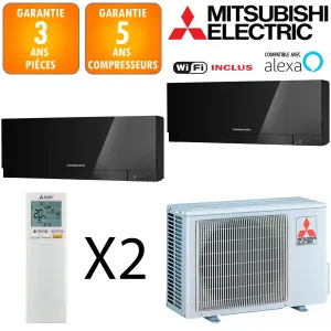 Mitsubishi Bi-split MXZ-2F53VF + MSZ-EF18VGKB + MSZ-EF42VGKB