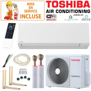 Pack Confort Climatiseur Toshiba Shorai Edge 10 + RAS-10J2AVSG-E