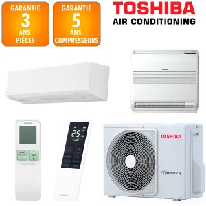 Toshiba Bi-split Shorai RAS-2M18G3AVG-E + RAS-B07G3KVSG-E + RAS-B13J2FVG-E